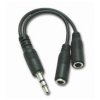 PremiumCord jeck 3.5mm-2x 3.5mm,MF,10 cm stereo Adapter