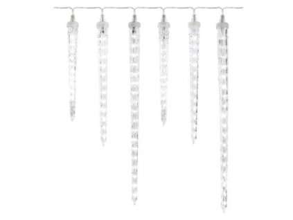 LED vánoční girlanda – rampouchy, 6 ks, 2 m, venkovní i vnitřní, studená bílá DCPC06