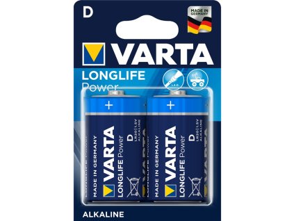 Alkalická baterie D Varta Longlife Power 2ks
