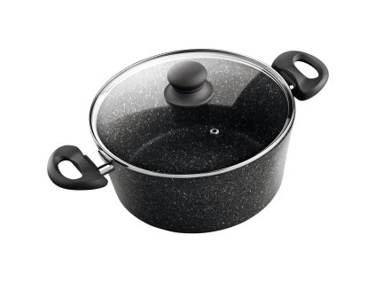 Lamart Kastrol s poklicí 20 cm, 3l Rock LT1138