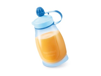 Pružná láhev PAPU PAPI 200 ml, se lžičkou, modrá Tescoma 667660