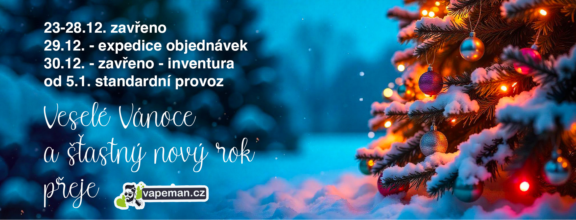 Vánoční otevírací doba