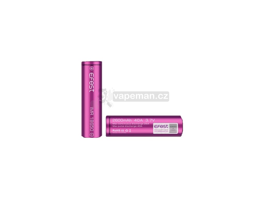 Efest baterie typ 18650 3000mAh 35A