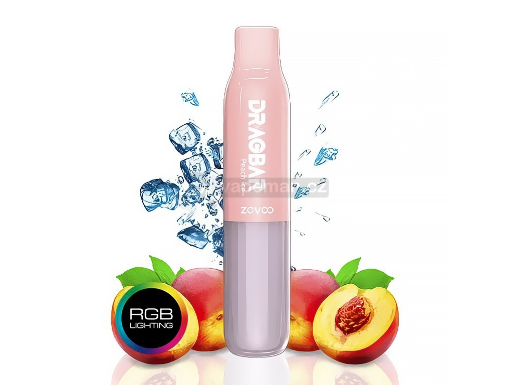 217740 zovoo dragbar 600 20mg peach ice chladiva broskev produktovy obrazek