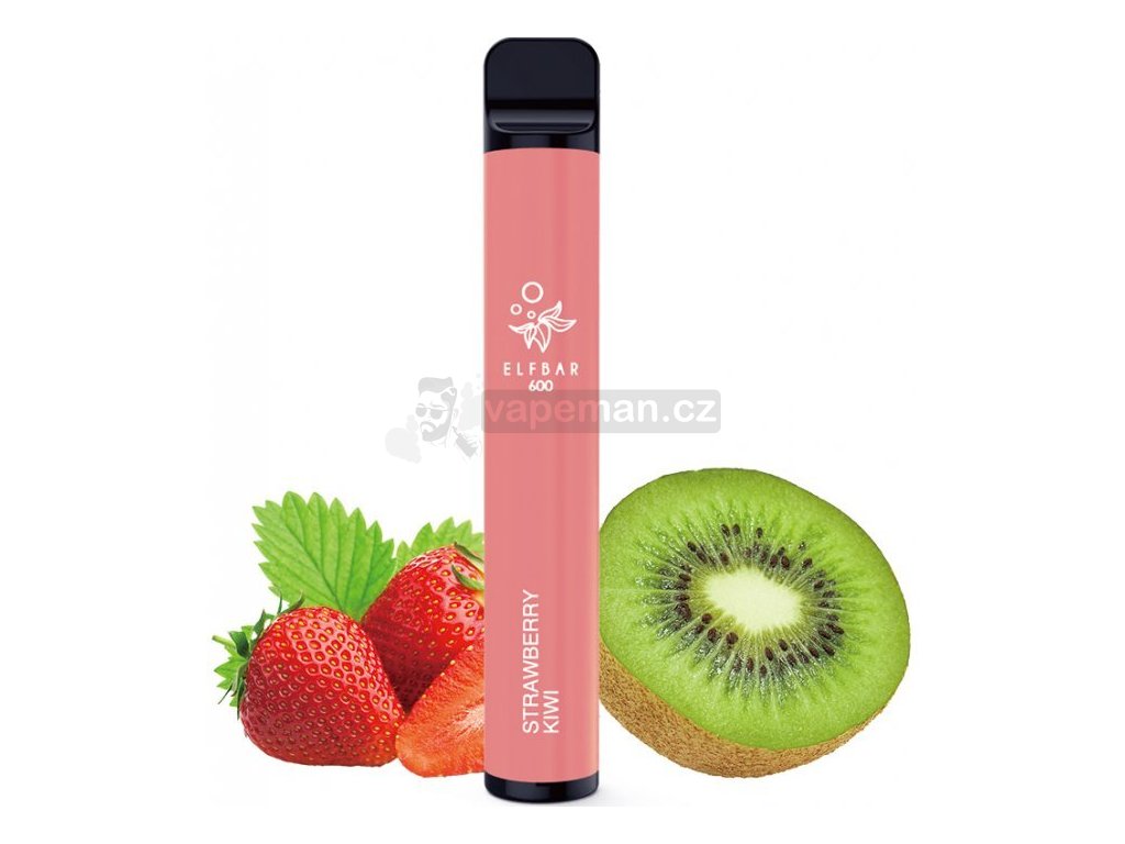 Elf Bar 600 elektronická cigareta 20mg Strawberry Kiwi