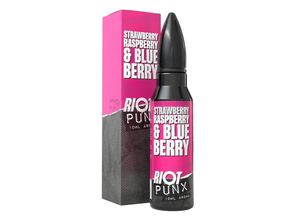 Příchuť Riot Squad PUNX S&V 10ml Strawberry Raspberry & Blueberry (Jahoda, borůvka a malina)