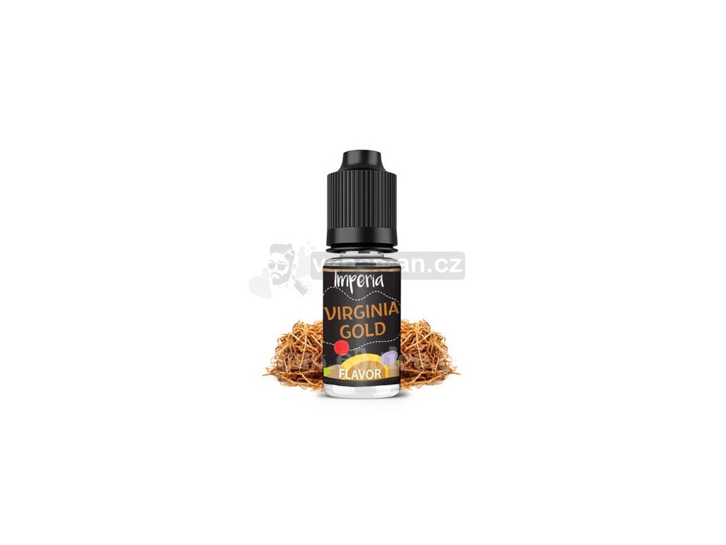Příchuť Imperia Black Label: Virginia Gold (Virginský tabák) objem 10ml tabáková nálepka Kolek R