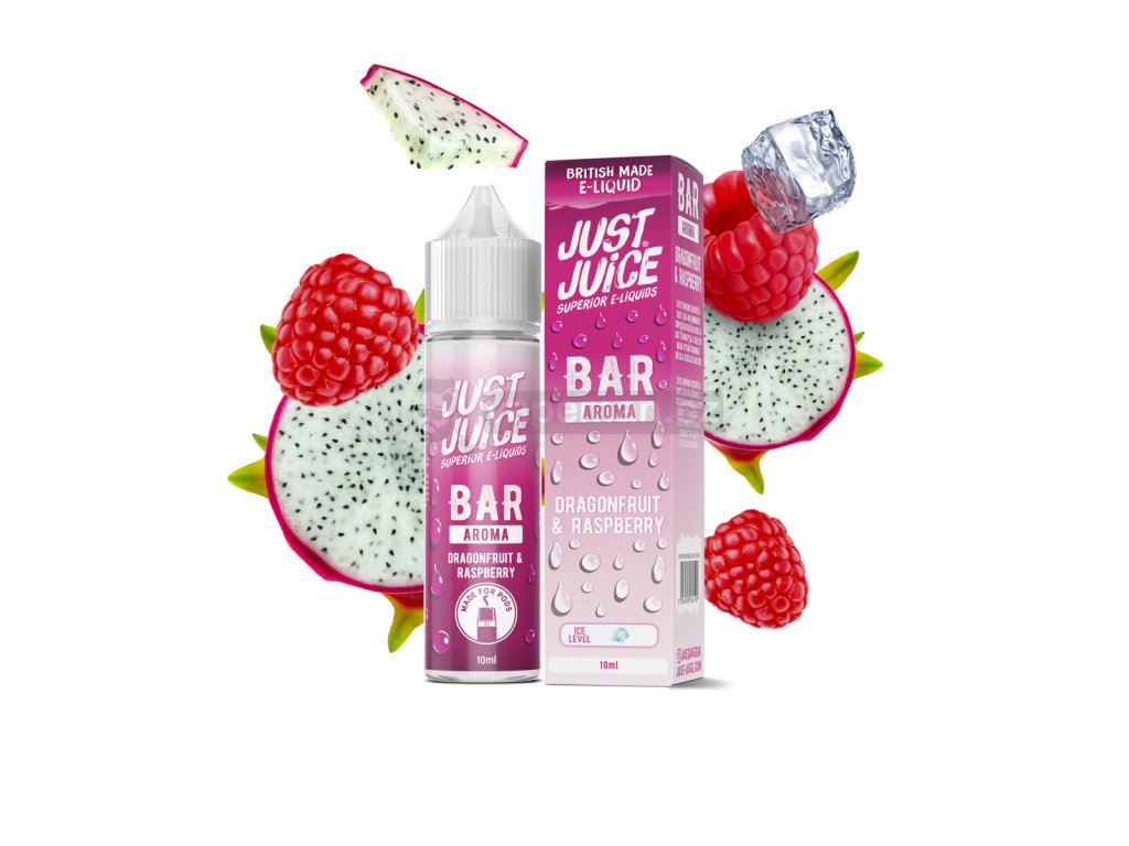 Příchuť Just Juice Bar Range S&V: Dragonfruit & Raspberry (Dračí ovoce & malina) objem 10ml kolek R