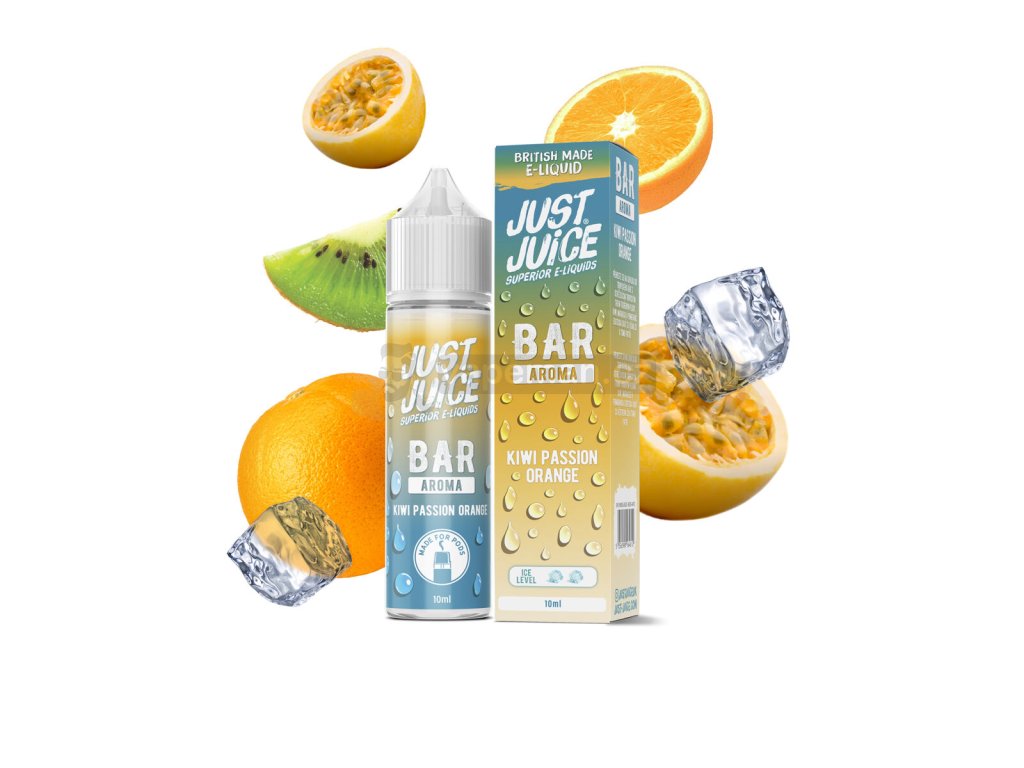 Příchuť Just Juice Bar Range S&V: Kiwi Passion Orange (Kiwi, marakuja a pomeranč) objem 10ml kolek R