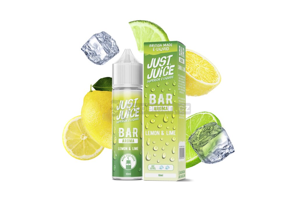 Příchuť Just Juice Bar Range S&V: Lemon & Lime (Citron & limetka) objem 10ml kolek R
