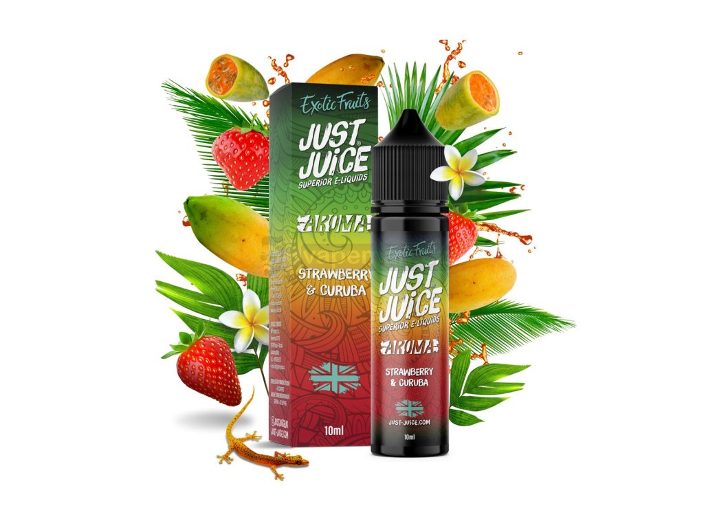 Příchuť Just Juice S&V: Strawberry & Curuba (Jahoda & curuba) objem 10ml kolek R