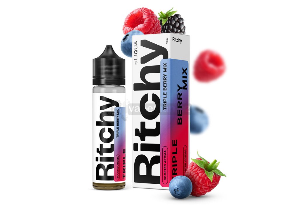 Příchuť Ritchy S&V: Triple Berry Mix (Bobulovitý mix) objem 10ml kolek R
