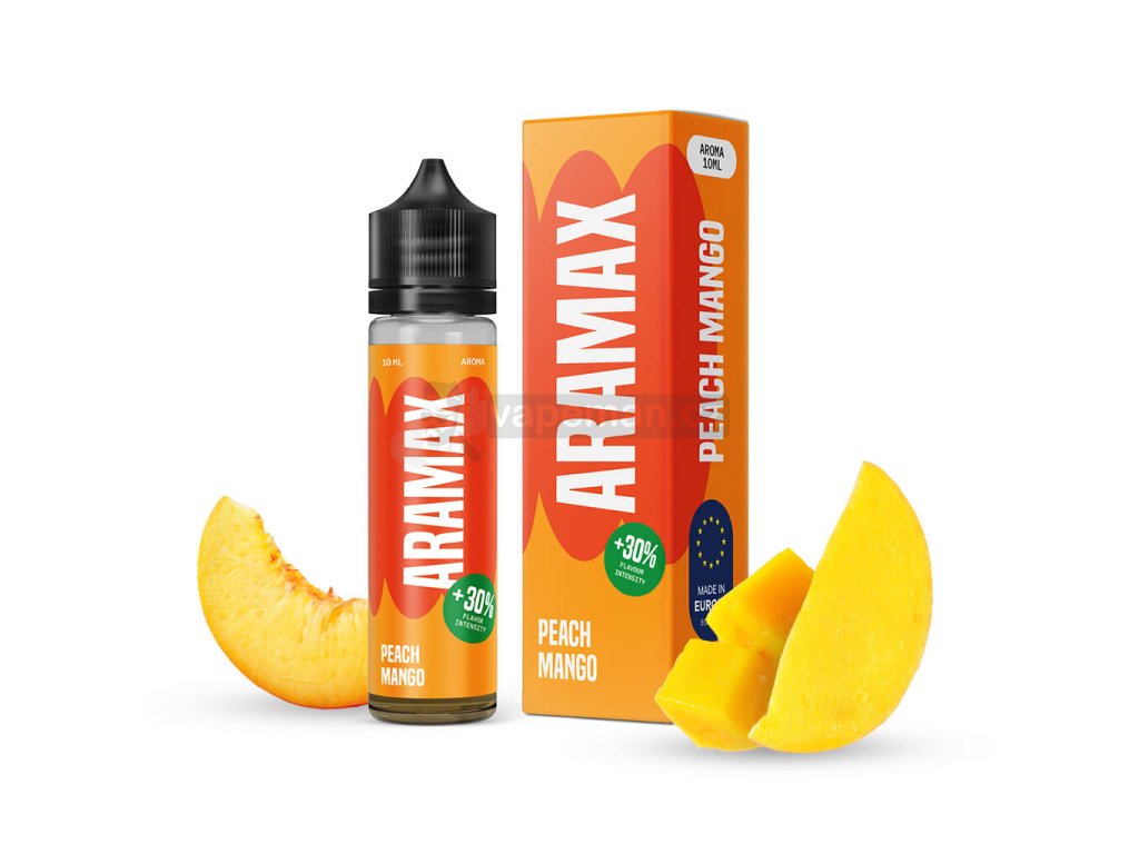 Příchuť Aramax S&V: Peach Mango (Mango s broskví) objem 10ml kolek R
