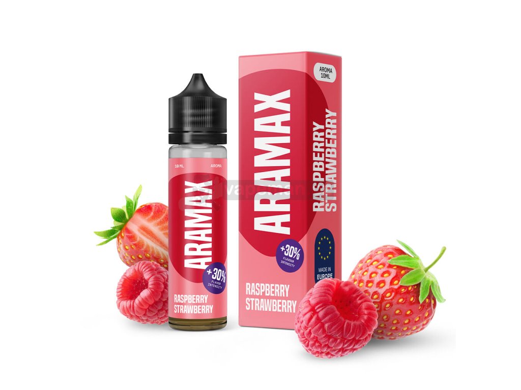 Příchuť Aramax S&V: Raspberry Strawberry (Malina a jahoda) objem 10ml kolek R