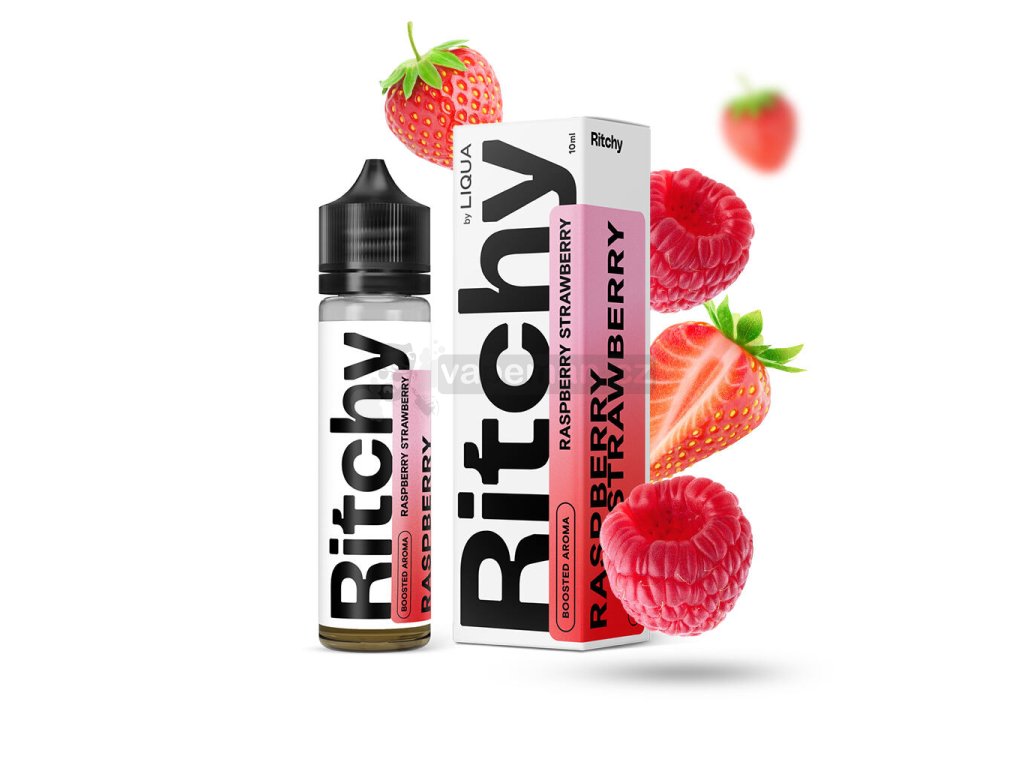 Příchuť Ritchy S&V: Raspberry Strawberry (Malina a jahoda) objem 10ml kolek R
