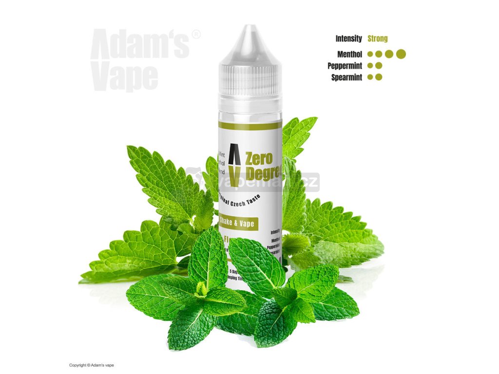 Příchuť Adam's Vape S&V: Zero Degree (Mentol s mátou) objem 10ml kolek R