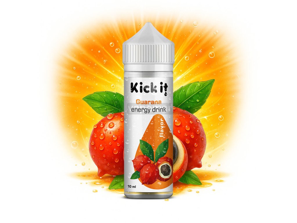 Příchuť KickIt S&V: Guarana Energy Drink (Energy drink s guaranou) objem 10ml kolek R