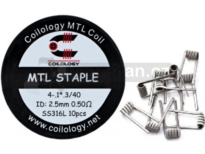 Coilology MTL Staple předmotané spirálky SS316 0,5ohm 10ks