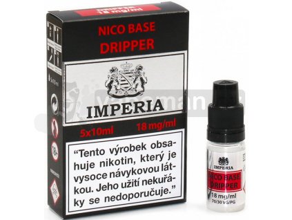 Nikotinová báze CZ IMPERIA Dripper 5x10ml PG30-VG70 18mg