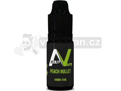 Příchuť About Vape (Bozz) Pure 10ml Peach Bullet (Šťavnatá broskev)