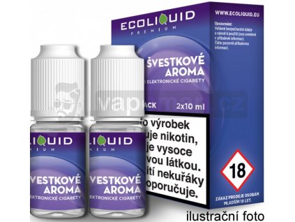 Liquid Ecoliquid Premium 2Pack Plum 2x10ml - 12mg (Švestka)