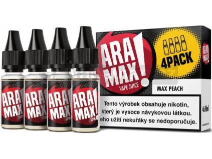 Liquid ARAMAX 4Pack Max Peach 4x10ml-18mg