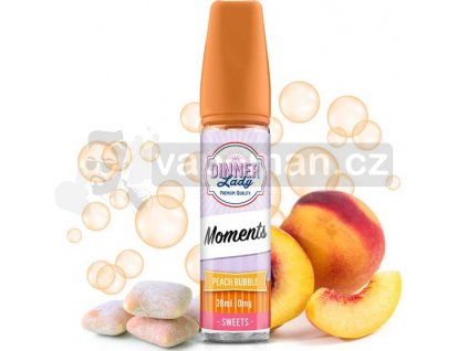 Příchuť Dinner Lady Moments 20ml Peach Bubble