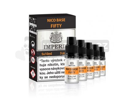 Nikotinová báze Imperia Fifty (50/50): 5x10ml / 3mg