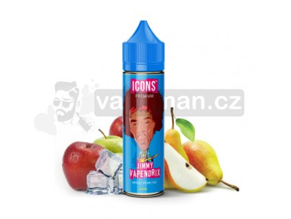 Příchuť ProVape Icons S&V: Jimmy Vapendrix (Ledové jablko a hruška) 20ml