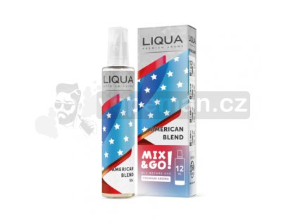 Příchuť LIQUA Mix&Go: American Blend (Americká tabáková směs) 12ml