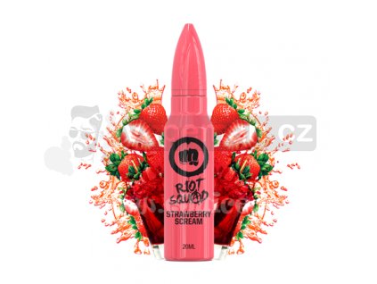 Příchuť Riot Squad Shake & Vape: Strawberry Scream (Jahodová limonáda) 20ml