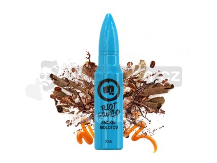 Příchuť Riot Squad Shake & Vape: Smokin Molotov (Tabák s karamelovou kávou) 20ml