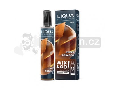 Příchuť LIQUA Mix&Go: Sweet Tobacco (Tabák s karamelem a vanilkou) 12ml