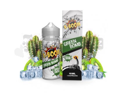 Příchuť K-Boom Special Edition: Green Bomb (Ledový kaktus a kiwi) 10ml