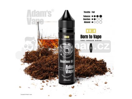 Příchuť Born to Vape S&V: Bourbon Oil (Opravdový tabák s bourbonem a mandlemi) 12ml