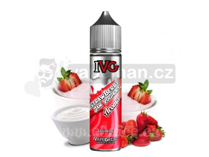 Příchuť IVG S&V: Strawberry Jam Yoghurt (Jogurt s jahodovým džemem) 18ml