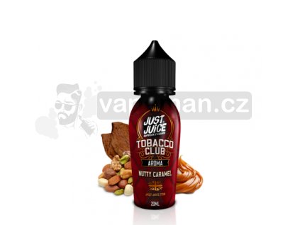 Příchuť Just Juice S&V: Tobacco Nutty Caramel (Oříškový tabák s karamelem) 20ml
