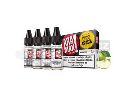 E-liquid Aramax 4x10ml / 3mg: Jablko (Max Apple)