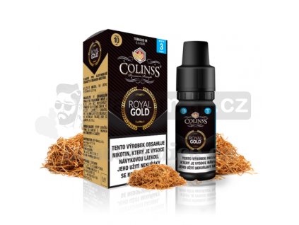 E-liquid Colinss 10ml / 0mg: Royal Gold (Tradiční tabáková směs)