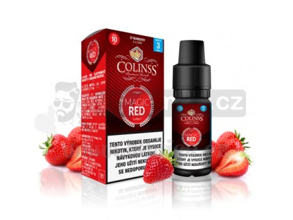 E-liquid Colinss 10ml / 0mg: Magic Red (Jahodová směs)