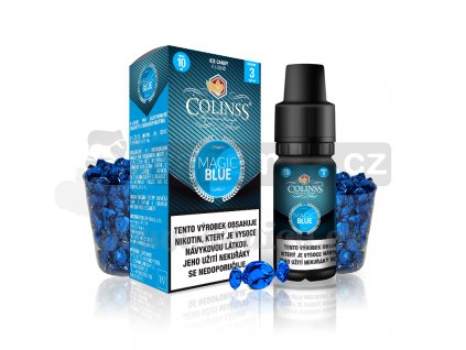 E-liquid Colinss 10ml / 18mg: Magic Blue (Ledové bonbony)