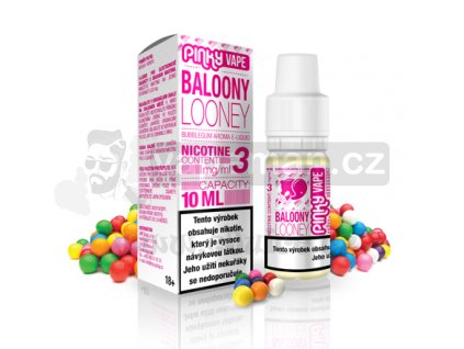 E-liquid Pinky Vape 10ml / 0mg: Baloony Looney (Sladká žvýkačka)