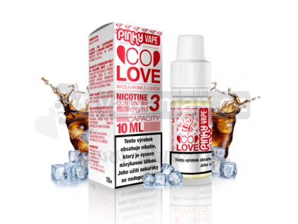 E-liquid Pinky Vape 10ml / 0mg: Co Love (Cola)