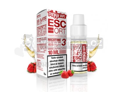 E-liquid Pinky Vape 10ml / 0mg: Escort (Sekt & Jahoda)