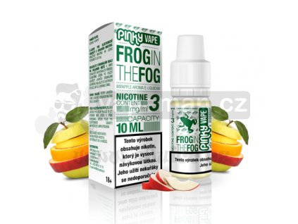 E-liquid Pinky Vape 10ml: Frog in the Fog (Jablko)
