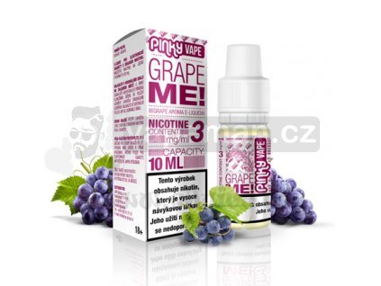 E-liquid Pinky Vape 10ml / 0mg: Grape Me! (Hroznové víno)