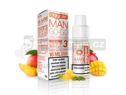 E-liquid Pinky Vape 10ml / 0mg: Man Go-Go (Mango)
