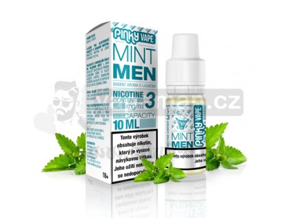 E-liquid Pinky Vape 10ml / 0mg: Mintmen (Máta)