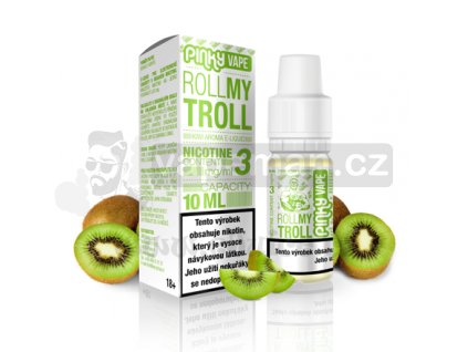 E-liquid Pinky Vape 10ml / 0mg: Roll My Troll (Kiwi mix)