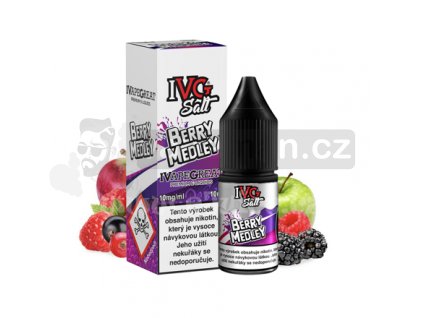 E-liquid IVG Salt 10ml / 10mg: Berry Medley (Lesní bobule s jablkem)